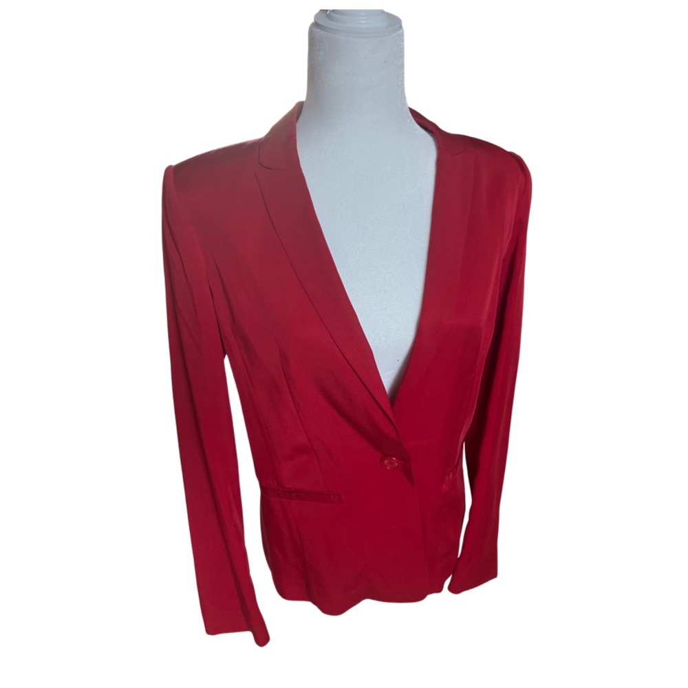 Armani Exchange Silk Red Blazer Size 6